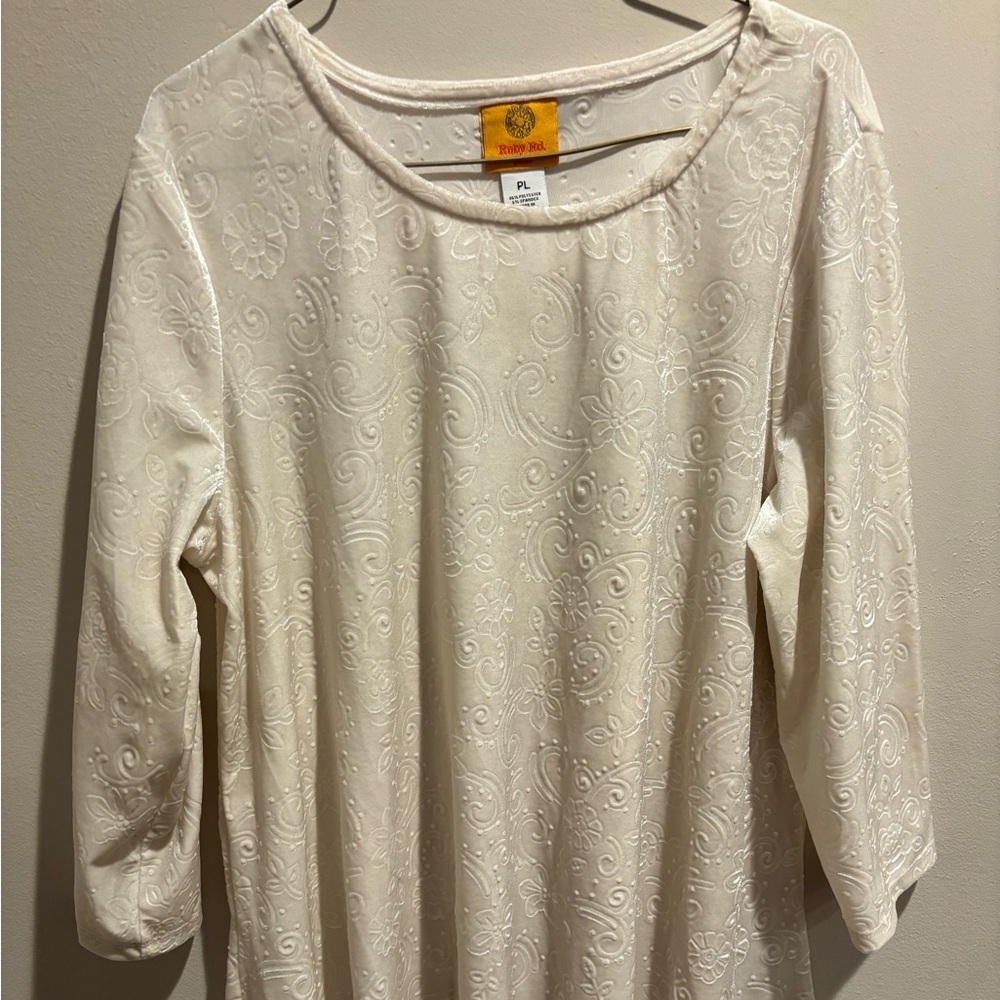 Ruby Road PL velvety feeling blouse.